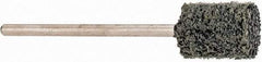 Grier Abrasives - 3/8" Head Diam x 1/2" Thickness, W176, Cylinder End, Silicon Carbide Mounted Point - Green-Gray, Fine Grade, 33,750 RPM - USA Tool & Supply
