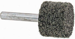 Grier Abrasives - 1" Head Diam x 3/4" Thickness, W219, Cylinder End, Silicon Carbide Mounted Point - Green-Gray, Fine Grade, 35,100 RPM - USA Tool & Supply