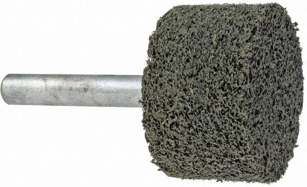 Grier Abrasives - 1-1/4" Head Diam x 3/4" Thickness, W228, Cylinder End, Silicon Carbide Mounted Point - Green-Gray, Fine Grade, 30,520 RPM - USA Tool & Supply