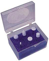 Grier Abrasives - 6 Piece Ceramic Vitrified Abrasive Point Set - USA Tool & Supply