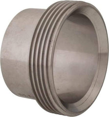 VNE - 2-1/2", Bevel Seat Style, Sanitary Stainless Steel Pipe Welding Ferrule - Threaded Connection, Grade 316/316L - USA Tool & Supply