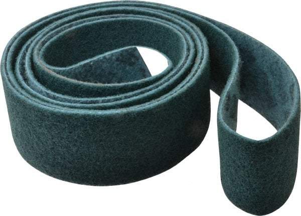 3M - 3" Wide x 132" OAL, Talc Abrasive Belt - Talc, Nonwoven, Series SC-BL - USA Tool & Supply