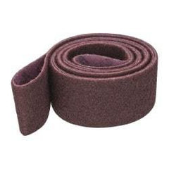 3M - 3" Wide x 132" OAL, Aluminum Oxide Abrasive Belt - Aluminum Oxide, Medium, Nonwoven, Series SC-BL - USA Tool & Supply