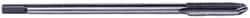 Hertel - M10x1.50 Metric Coarse 3 Flute D6 High Speed Steel Spiral Point Extension Tap - Plug Chamfer, 6" OAL, 6H Class of Fit - Exact Industrial Supply