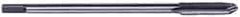 Hertel - M10x1.50 Metric Coarse 3 Flute D6 High Speed Steel Spiral Point Extension Tap - Plug Chamfer, 6" OAL, 6H Class of Fit - Exact Industrial Supply