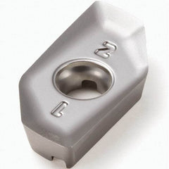 Seco - XPKX12T304 E08 Grade H25 Carbide Milling Insert - Uncoated, 0.157" Thick, 0.016" Corner Radius - USA Tool & Supply