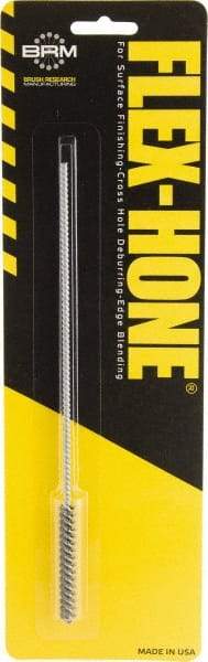 Brush Research Mfg. - 0.197" to 0.216" Bore Diam, 0.8333333 Grit, Aluminum Oxide Flexible Hone - Extra Fine, 8" OAL - USA Tool & Supply