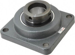 Browning - 2" ID, 6-3/8" OAL x 6-3/8" OAH 4-Bolt Flange - 6,601 Lb Static Cap, 9,752 Lb Dyn Cap, 5-1/8" Btw Mnt Hole Ctrs, Cast Iron - USA Tool & Supply