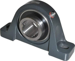 Browning - 1-15/16" ID, 8-13/16" OAL x 4-31/32" OAH Pillow Block - 5,216 Lb Static Cap, 7,889 Lb Dyn Cap, 6-15/16" Btw Mnt Hole Ctrs, 2-1/2" Base-to-Ctr Ht, Cast Iron - USA Tool & Supply