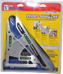 C.H. Hanson - 11" Blade Length, 8" Base Width Aluminum Square - 8 Inch Wide Base - USA Tool & Supply