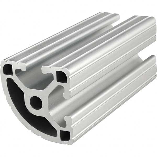 80/20 Inc. - 1-1/2" Wide x 1-1/2" High x 145" Long Open Shelving Round Extrusion Bar - USA Tool & Supply