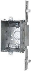 Cooper Crouse-Hinds - 1 Gang, (9) 1/2" Knockouts, Steel Rectangle Switch Box - 3" Overall Height x 2" Overall Width x 2-1/2" Overall Depth - USA Tool & Supply