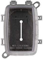 Cooper Crouse-Hinds - Electrical Outlet Box Polycarbonate Weatherproof Cover - Includes Inserts - USA Tool & Supply