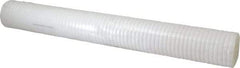 Parker - 2-1/2" OD, 5µ, Polyolefin Thermal Bonded Cartridge Filter - 20" Long - USA Tool & Supply