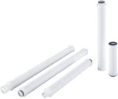 Parker - 2-1/2" OD, 5µ, Polypropylene Pleated-Melt Blown & Spun Bonded Cartridge Filter - 20" Long - USA Tool & Supply