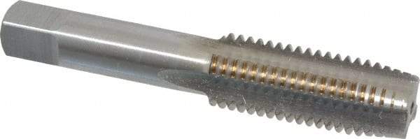 Interstate - 3/4-10 UNC 4 Flute Bright Finish High Speed Steel Straight Flute Standard Hand Tap - Plug, Right Hand Thread, 4-1/4" OAL, H11 Limit, 0.005" Oversize - Exact Industrial Supply