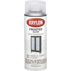 Krylon - Frosted Glass (Color), Frosted, Glass Frosting Spray Paint - 6 oz Container - USA Tool & Supply