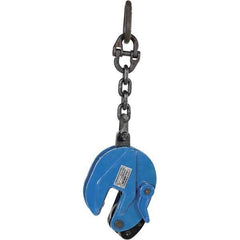 Vestil - 2,000 Lbs. Load Capacity Plate Clamp - 0.8 Inch Max Thickness, 3 Inch Throat Depth and 3 Inch Bale Opening - USA Tool & Supply