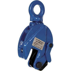 Vestil - 1,000 Lbs. Load Capacity Plate Clamp - 0.6 Inch Max Thickness, 1.56 Inch Throat Depth and 1.1 Inch Bale Opening - USA Tool & Supply
