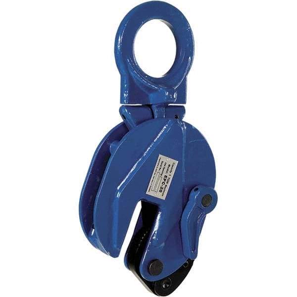 Vestil - 2,000 Lbs. Load Capacity Plate Clamp - 3/4 Inch Max Thickness, 2.9 Inch Throat Depth and 2.3 Inch Bale Opening - USA Tool & Supply