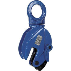 Vestil - 4,000 Lbs. Load Capacity Plate Clamp - 1 Inch Max Thickness, 2.9 Inch Throat Depth and 2.3 Inch Bale Opening - USA Tool & Supply