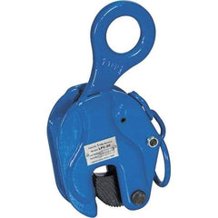 Vestil - 2,000 Lbs. Load Capacity Positive Locking Plate Clamp - 0.8 Inch Max Thickness, 2-1/4 Inch Throat Depth and 1.9 Inch Bale Opening - USA Tool & Supply