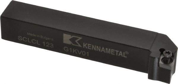 Kennametal - SCLC, Left Hand Cut, 5° Lead Angle, 3/4" Shank Height x 3/4" Shank Width, Neutral Rake Indexable Turning Toolholder - 4-1/2" OAL, CC..32.5. Insert Compatibility, Series Screw-On - USA Tool & Supply
