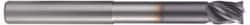 Accupro - 1" Diam 4 Flute Solid Carbide 0.06" Corner Radius End Mill - USA Tool & Supply