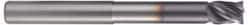 Accupro - 3/4", 4 Flute, Single End, Solid Carbide, 0.03" Corner Radius End Mill - 6" OAL, Right Hand Flute, 1" LOC, Right Hand Cut, 3-3/8" Extended Reach - USA Tool & Supply