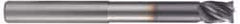 Accupro - 1" Diam 4 Flute Solid Carbide 0.06" Corner Radius End Mill - USA Tool & Supply