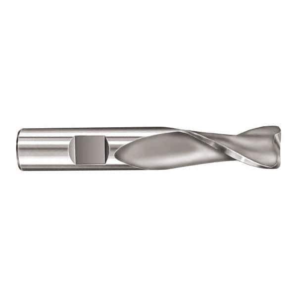 SGS - 5/8", 2 Flute, Single End, Solid Carbide, 0.06" Corner Radius End Mill - 3-1/2" OAL, 30° Helix, Right Hand Flute, 1-1/4" LOC, Right Hand Cut - USA Tool & Supply