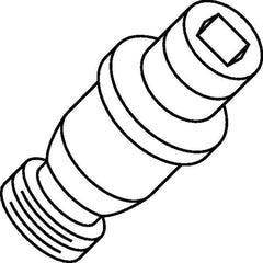 Kennametal - 3mm Hex Socket, M8x1 Thread, Lock Pin for Indexable Turning Tools - Compatible with CKM41 Clamps - USA Tool & Supply
