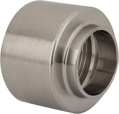VNE - 1-1/4", Weld Style, Sanitary Stainless Steel Pipe Adapter - FNPT x Butt Weld Connection, Grade 316L - USA Tool & Supply
