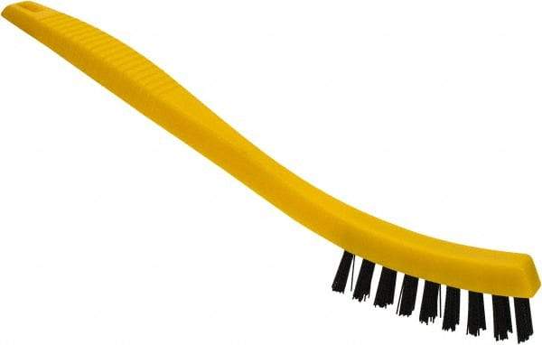 Rubbermaid - 0.6" Bristle Length, Polypropylene Scrub Brush - 8-1/2" OAL, Black, Plastic Block - USA Tool & Supply