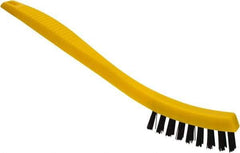 Rubbermaid - 0.6" Bristle Length, Polypropylene Scrub Brush - 8-1/2" OAL, Black, Plastic Block - USA Tool & Supply