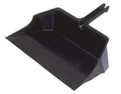 Rubbermaid - 18" Wide x 7-3/4" High Handheld Dustpan - Plastic Body, 6-1/2" Plastic Handle, Black - USA Tool & Supply