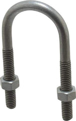 Cooper Crouse-Hinds - Malleable Iron Rigid U-Bolts - 1" Rigid, Electrogalvanized Finish - USA Tool & Supply