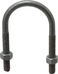 Cooper Crouse-Hinds - Malleable Iron Rigid U-Bolts - 1-1/4" Rigid, Electrogalvanized Finish - USA Tool & Supply