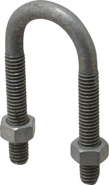 Cooper Crouse-Hinds - Malleable Iron Rigid U-Bolts - 1/2" Rigid, Electrogalvanized Finish - USA Tool & Supply