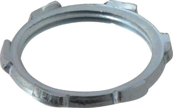 Cooper Crouse-Hinds - 1-1/4" Trade, Steel Threaded Rigid/Intermediate (IMC) Conduit Locknut - Noninsulated - USA Tool & Supply