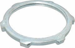 Cooper Crouse-Hinds - 1-1/2" Trade, Steel Threaded Rigid/Intermediate (IMC) Conduit Locknut - Noninsulated - USA Tool & Supply