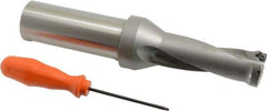 Kennametal - 79.5mm Max Drill Depth, 2.5xD, 31.8mm Diam, Indexable Insert Drill - 2 Inserts, 1-1/2" Shank Diam, Straight Shank - USA Tool & Supply