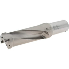 Kennametal - 143mm Max Drill Depth, 2.5xD, 2-1/2" Diam, Indexable Insert Drill - 2 Inserts, 2" Shank Diam, Straight Shank - USA Tool & Supply