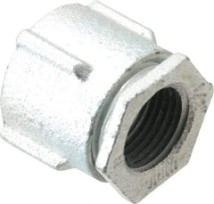 Cooper Crouse-Hinds - 1/2" Trade, Malleable Iron Threaded Rigid/Intermediate (IMC) Conduit Coupling - Noninsulated - USA Tool & Supply