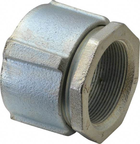 Cooper Crouse-Hinds - 2" Trade, Malleable Iron Threaded Rigid/Intermediate (IMC) Conduit Coupling - Noninsulated - USA Tool & Supply