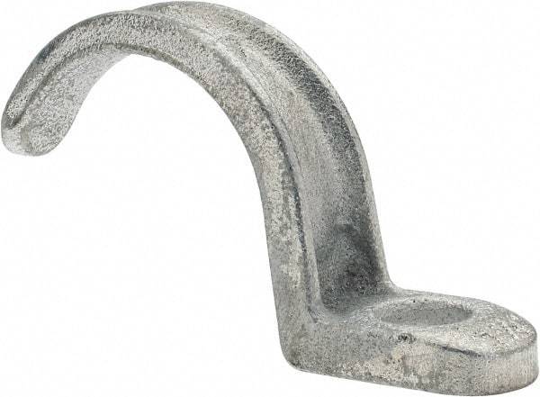 Cooper Crouse-Hinds - 1-1/4" Pipe, Malleable Iron, Conduit Clamp - 1 Mounting Hole - USA Tool & Supply