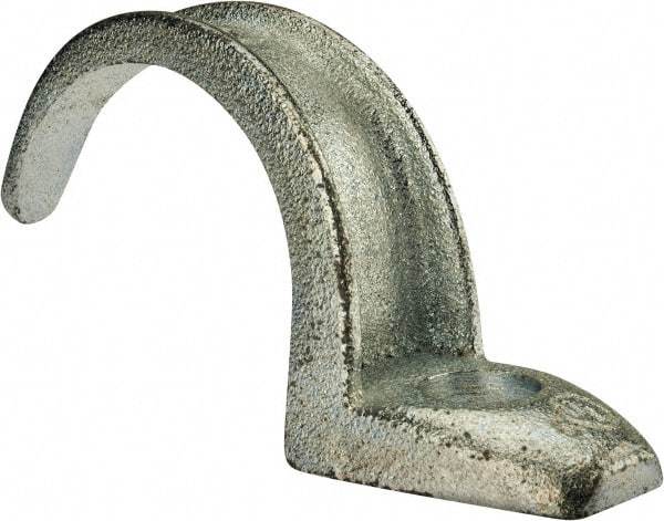 Cooper Crouse-Hinds - 2" Pipe, Malleable Iron, Conduit Clamp - 1 Mounting Hole - USA Tool & Supply