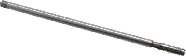 Interstate - 3/8-16 UNC, 4 Flute Plug Hand Pulley Tap - High Speed Steel, Bright Finish, Right Hand Flute, H3 Thread Limit, 10" OAL - Exact Industrial Supply