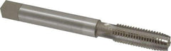 Interstate - 5/8-11 UNC, 4 Flute Plug Hand Pulley Tap - High Speed Steel, Bright Finish, Right Hand Flute, H3 Thread Limit, 6" OAL - Exact Industrial Supply