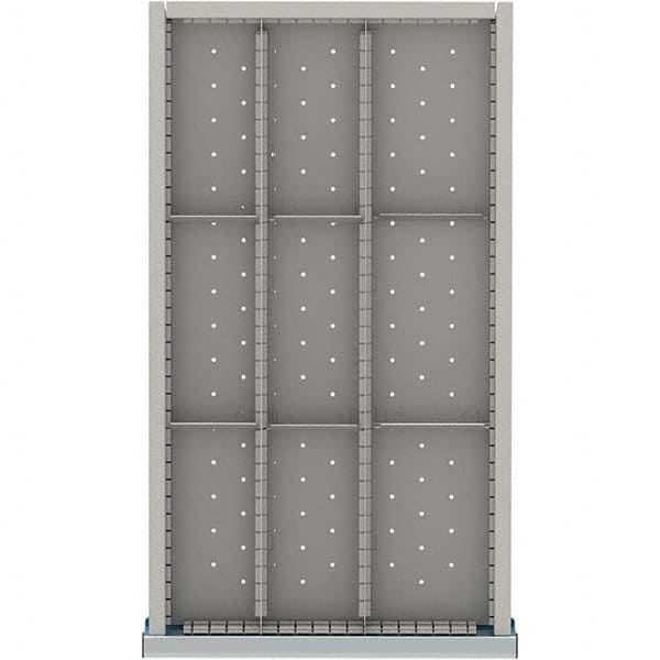LISTA - 9-Compartment Drawer Divider Layout for 3.15" High Drawers - USA Tool & Supply